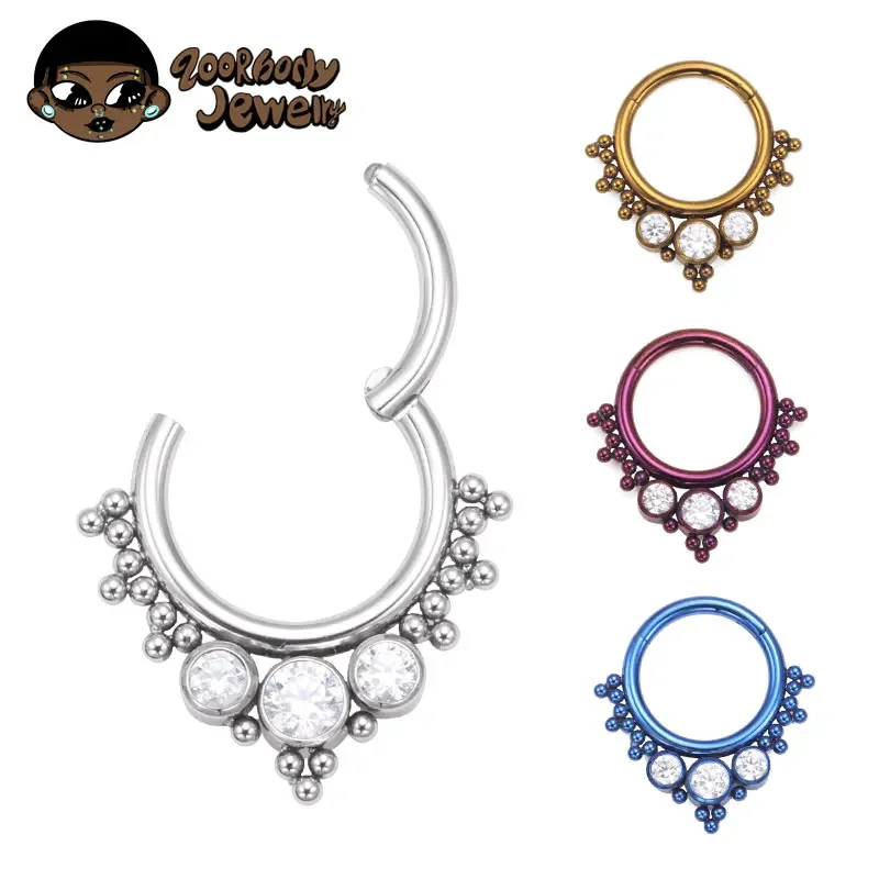 Body Jewelry Quality - ASTM F136 Titanium Clicker High Quality