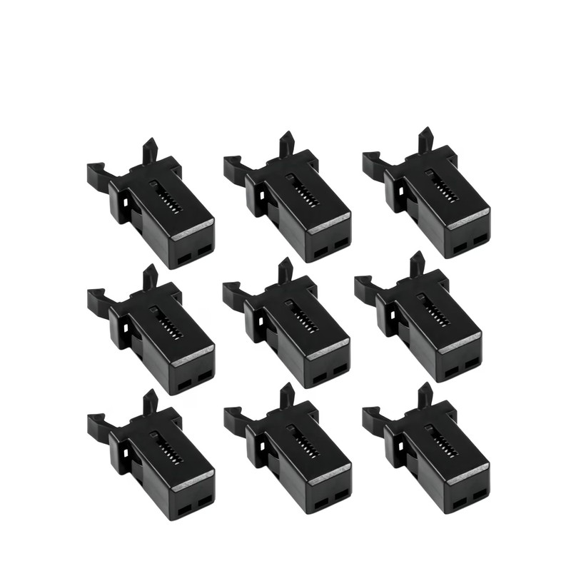 Body Jewelry Universe - 20 pcs Spring Snap Buttons, Black