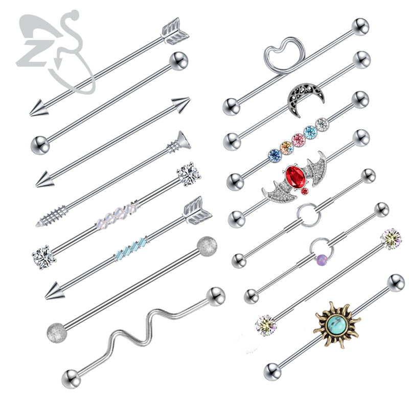 Body Jewelry Surgical Steel - ZS 1PC Surgical Steel Bat Industrial