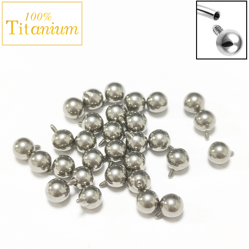 Body Jewelry Implant Grade Titanium - 10Pc Implant Grade ASTM G23 Titanium
