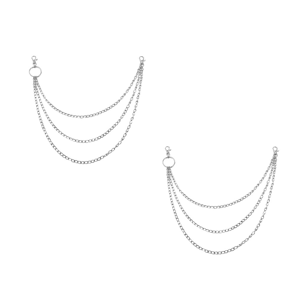 Body Jewelry Universe - 1Pcs Trousers Chain Metal 3 Layer