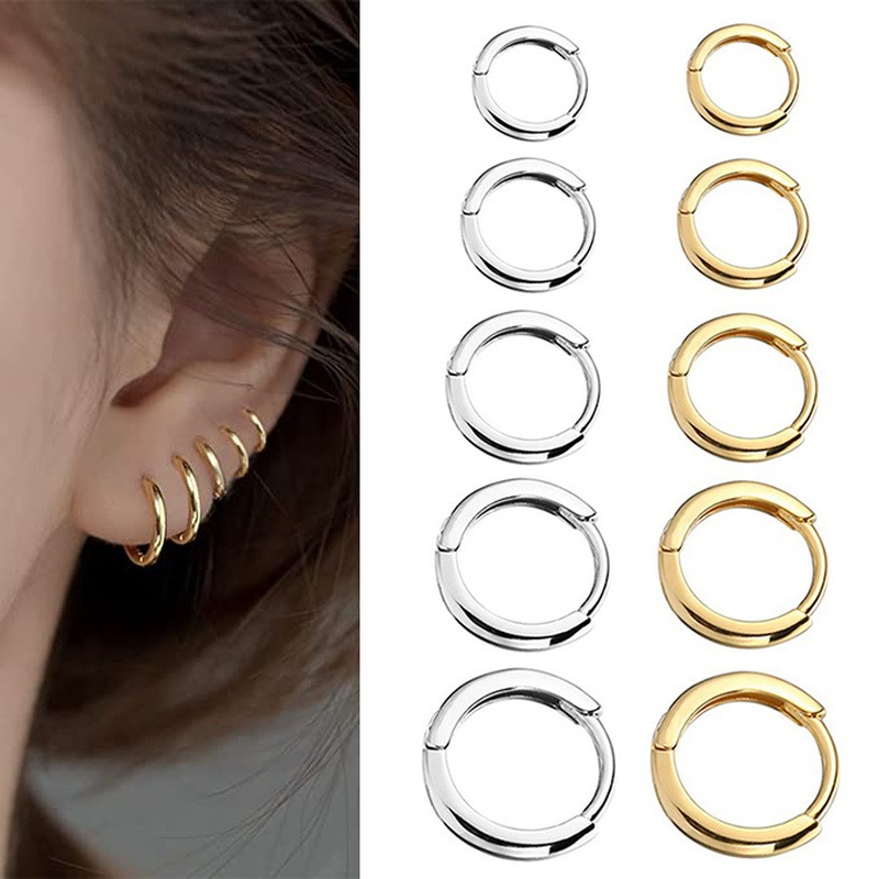 Conch Earring Hoop - 1Pair 316L Stainless Steel Small Hoop