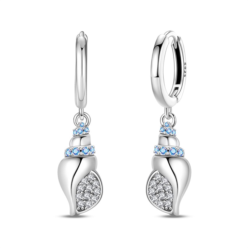 Conch Earring Hoop - Women Earrings 925 Sterling Silver Fashion