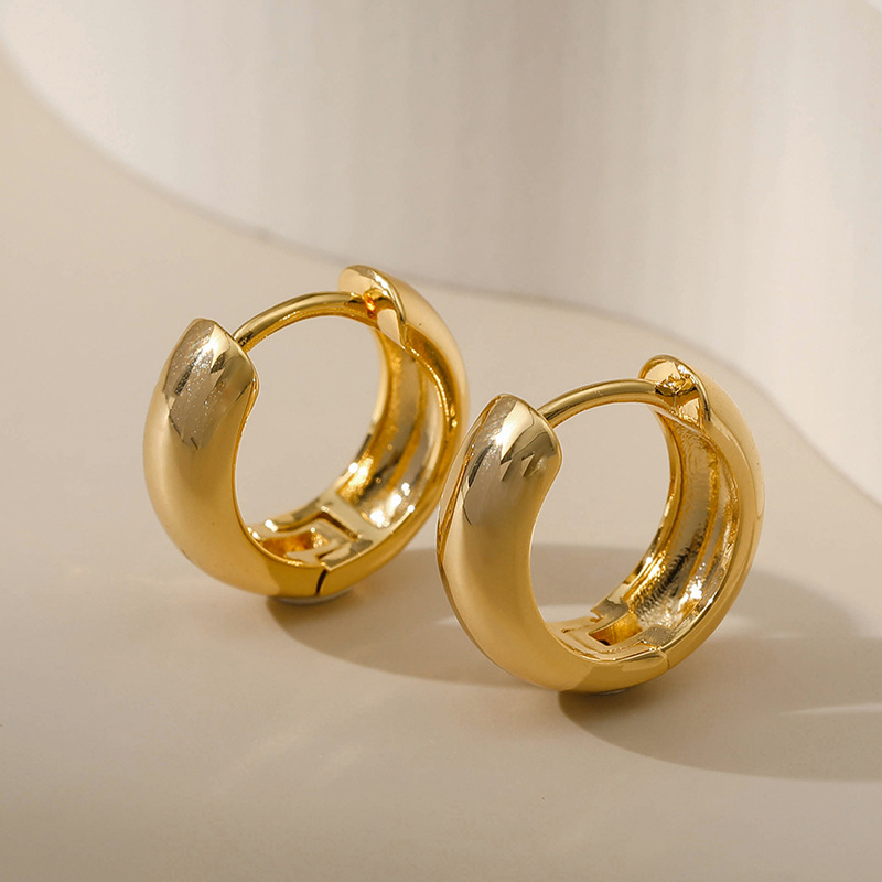 Conch Earring Hoop - Simplicity Prime Circle Hoop Earrings Copper
