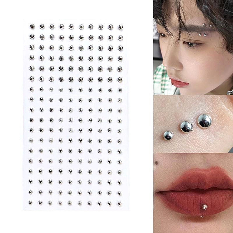 Body Jewelry Piercing - Diamond Sticker Fake Nose Stud Self
