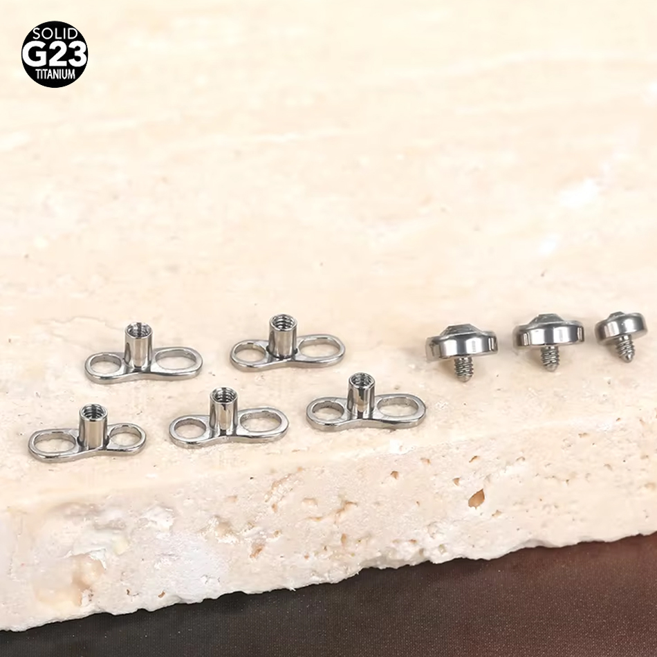 Dermal Anchor Top - 1Pc/5Pcs Titanium Micro Dermal Piercings Set