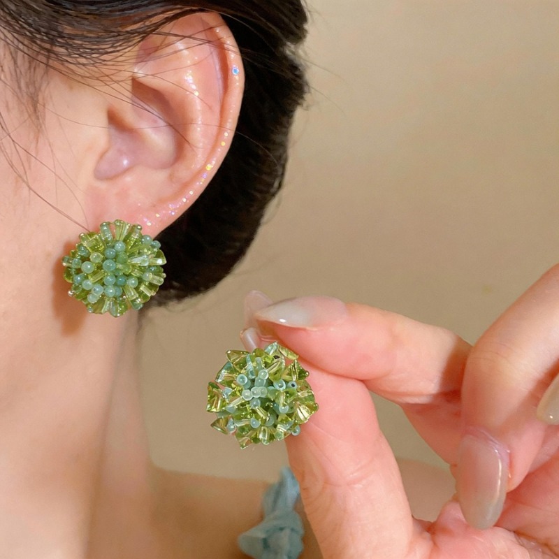 Cluster Stud Ear - Fresh Handmade Flower Cluster Stud Earrings