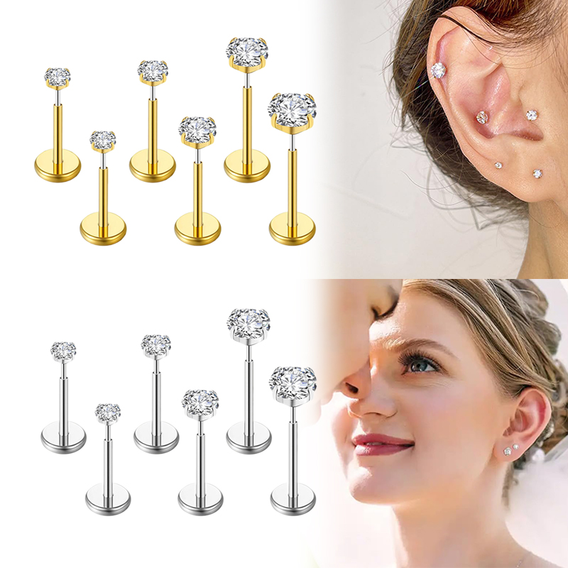 Body Jewelry Surgical Steel - 20G/18G/16G Surgical Stainless Steel Threadless Nose