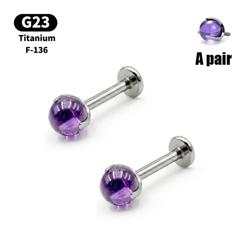 G23 Colorful Round Ball Earrin - Body Jewelry Quality recension och pris
