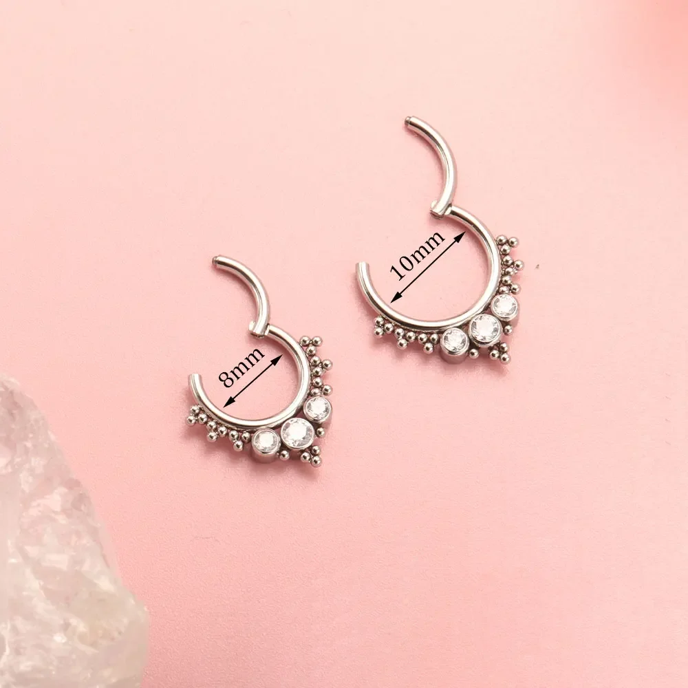 ASTM F136 Titanium Clicker Hig - Body Jewelry Quality recension och pris