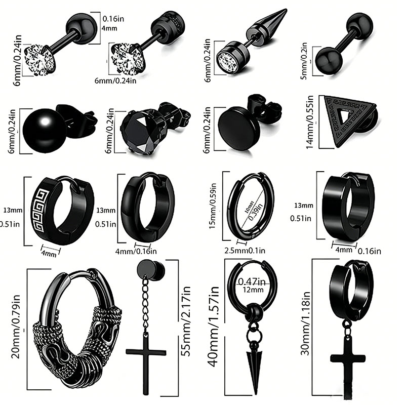 EVISPOL 1 Pair Punk Stainless  - Conch Earring Hoop recension och pris