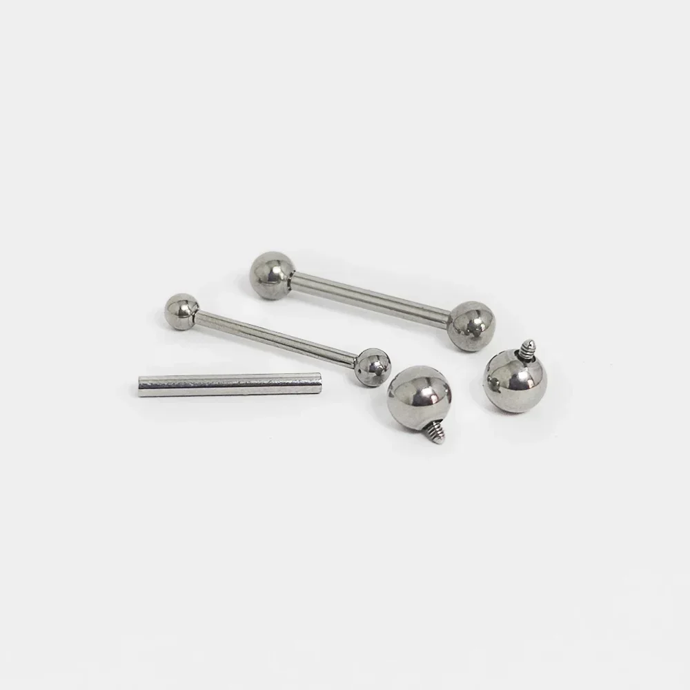 F136 Titanium Piercing 14G Bar - Tongue Barbell Straight recension och pris