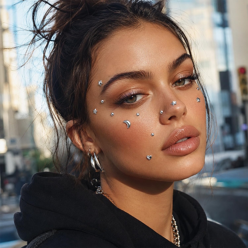 Fake Piercings Balls Stick on  - Body Jewelry Piercing recension och pris