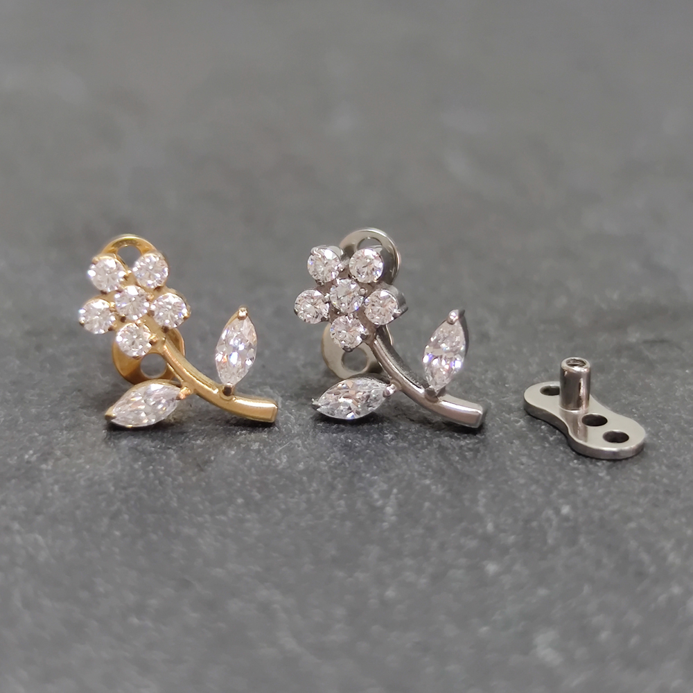 G23 Titanium Zircon Micro Derm - Dermal Anchor Top recension och pris