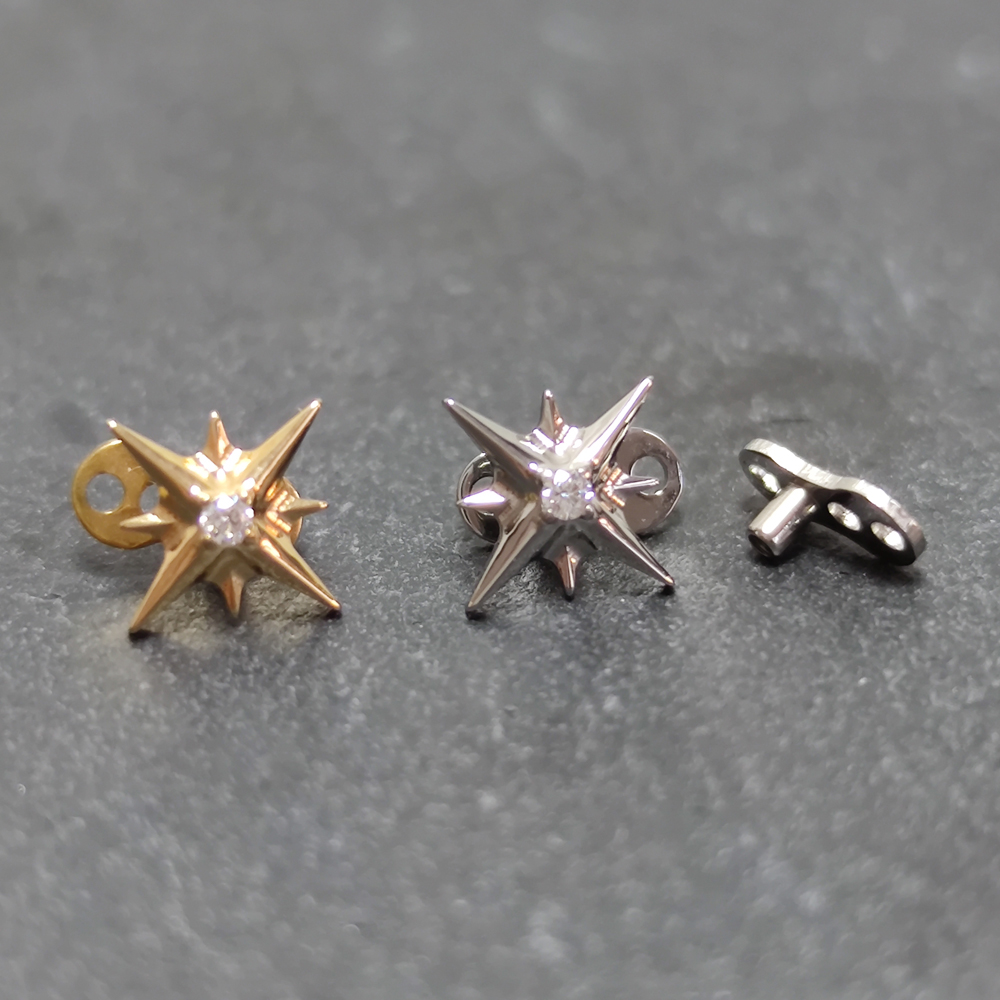 G23 Titanium Zircon Micro Derm - Dermal Anchor Top recension och pris