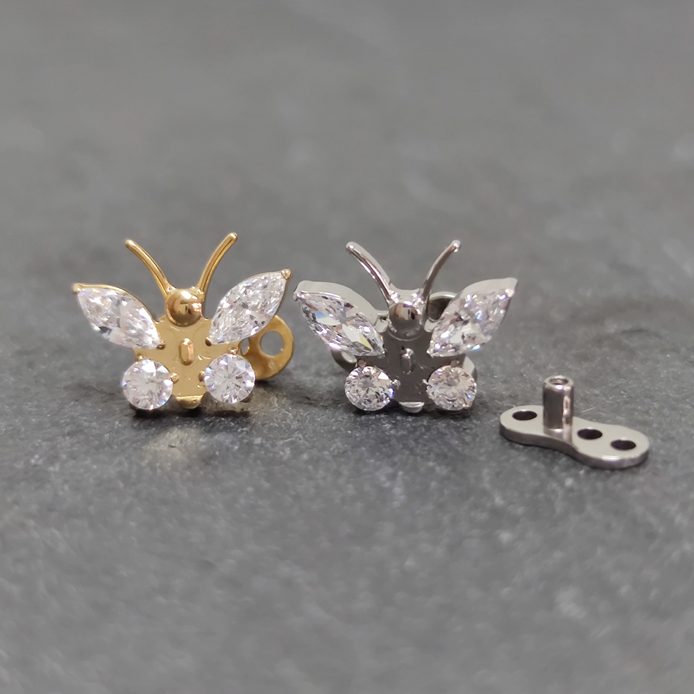 G23 Titanium Zircon Micro Derm - Dermal Anchor Top recension och pris