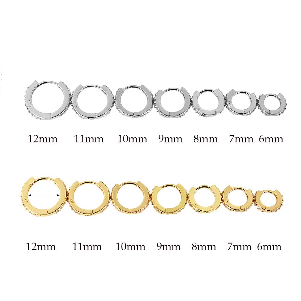 Rainbow CZ Huggies Hoop Earrin - Conch Earring Hoop recension och pris