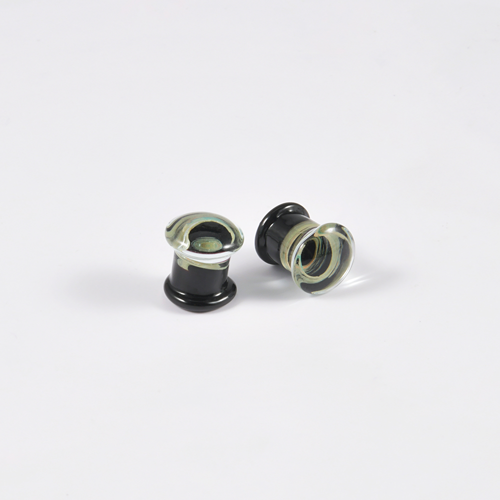 Pair Quality Glass Vortex Ear  - Body Jewelry Quality recension och pris