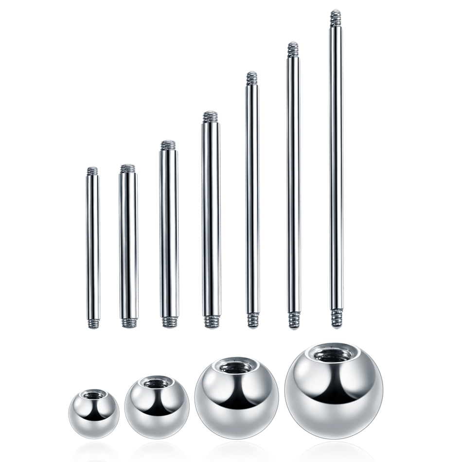 1PC G23 Titanium Straight Barb - Tongue Barbell Straight recension och pris