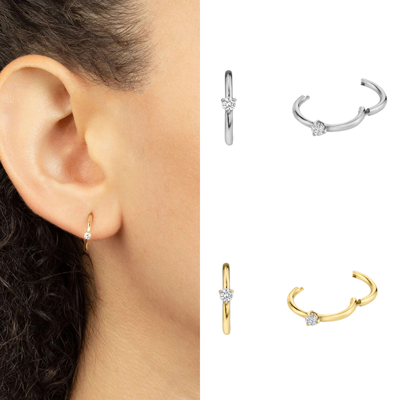 CRMYA Gold Silver Color Circle - Conch Earring Hoop recension och pris