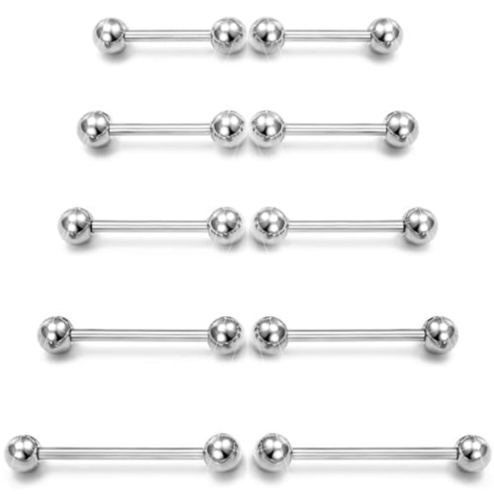 14G Surgical Steel Straight Ba - Tongue Barbell Straight recension och pris