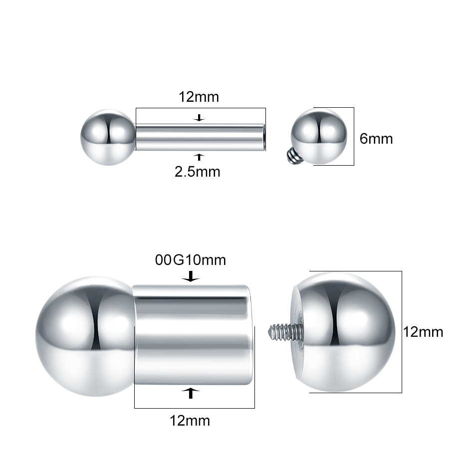 1PC Steel Big Size Genital Str - Tongue Barbell Straight recension och pris