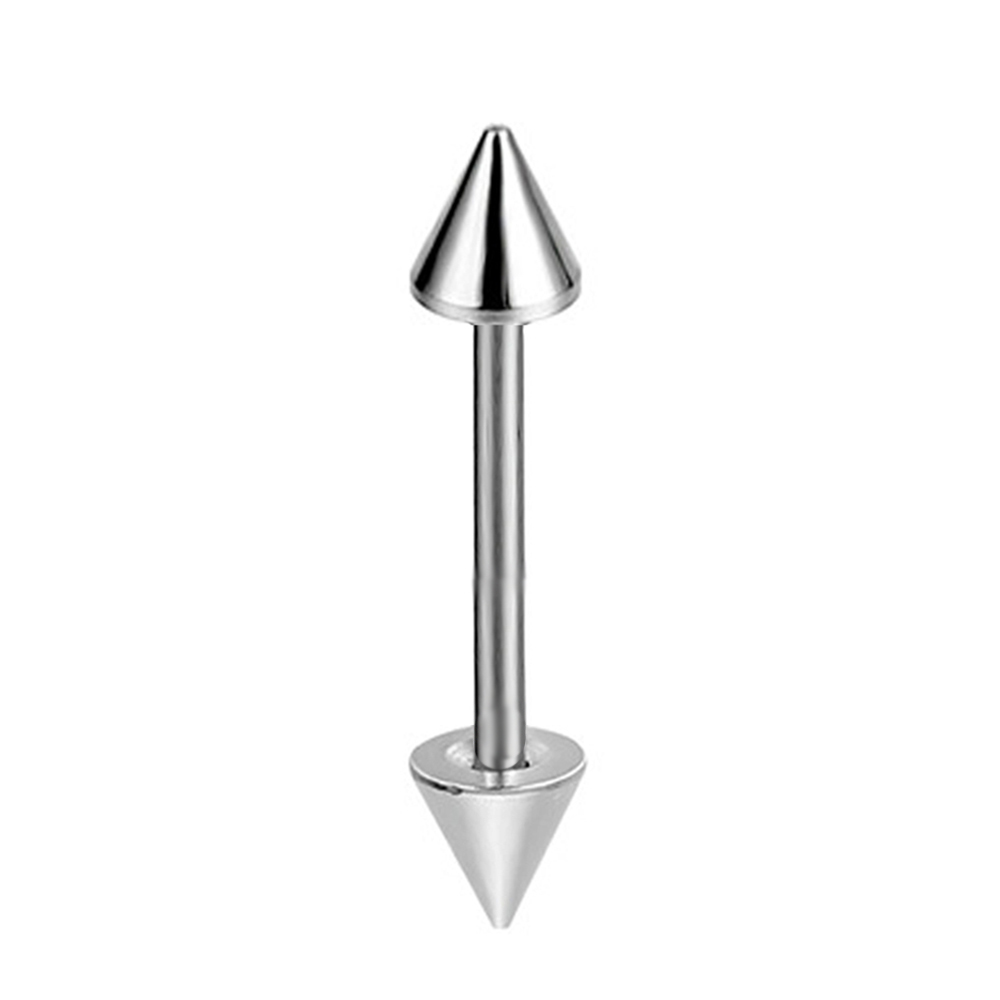16pcs 14G Stainless Steel Nipp - Tongue Barbell Straight recension och pris