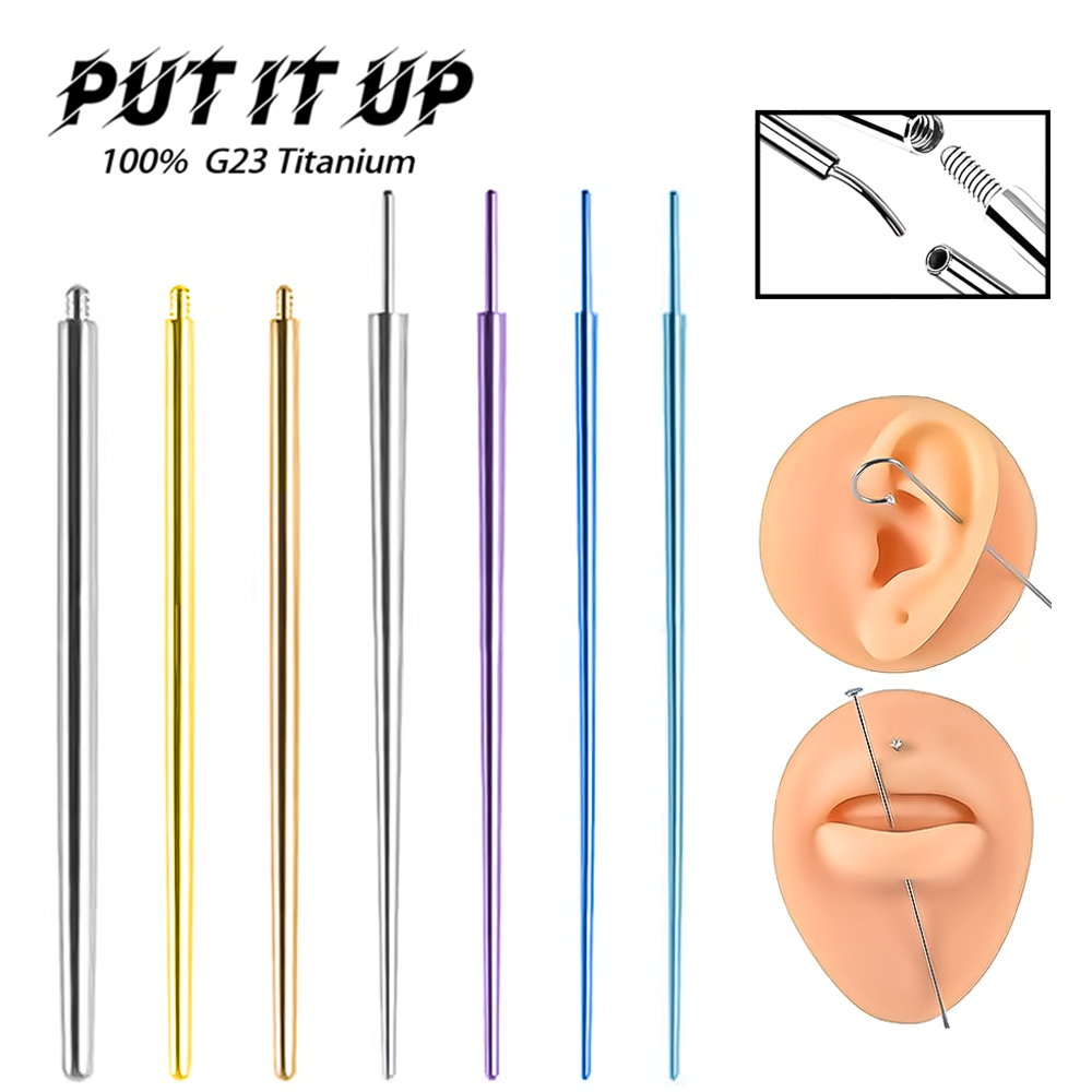 PUTITUP 10-Piece Set Of F136 T - Body Jewelry Implant Grade Titanium recension och pris