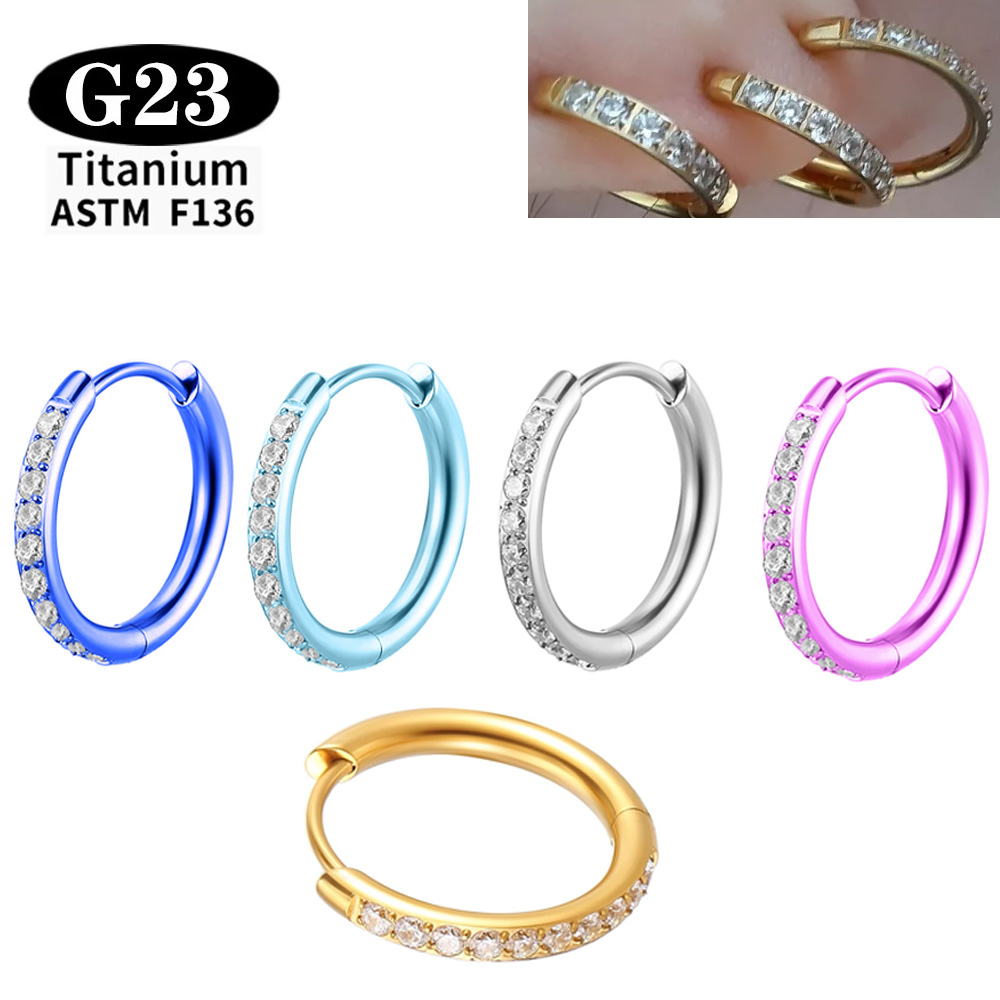 ASTM F136 G23 Titanium arring  - Body Jewelry Quality recension och pris
