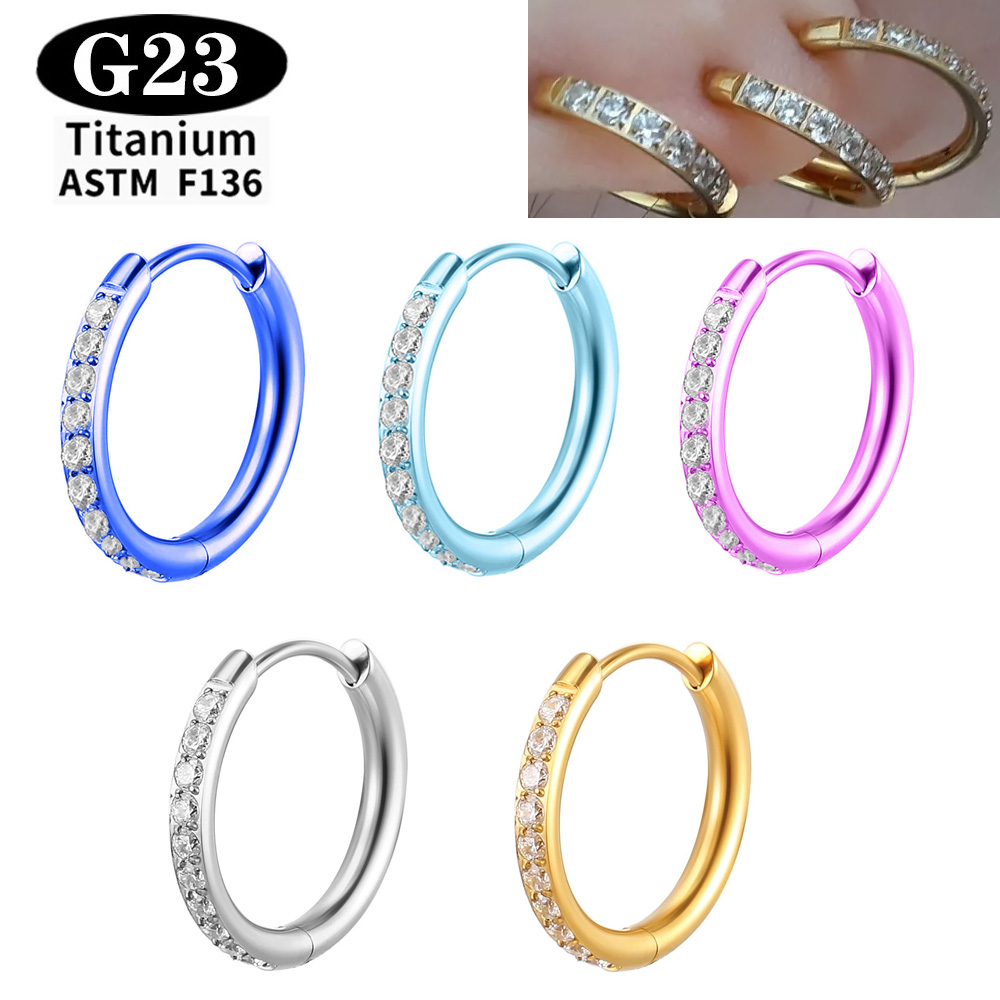 ASTM F136 G23 Titanium arring  - Body Jewelry Quality recension och pris