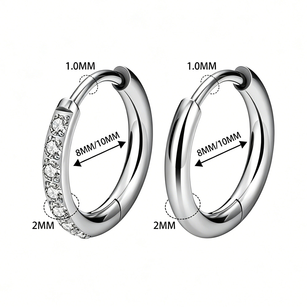 ASTM F136 G23 Titanium arring  - Body Jewelry Quality recension och pris