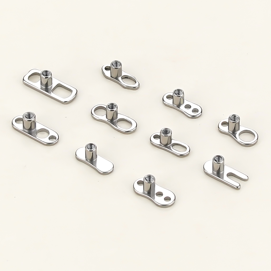 5Pcs/10Pcs /50Pcs Titanium Der - Dermal Anchor Top recension och pris