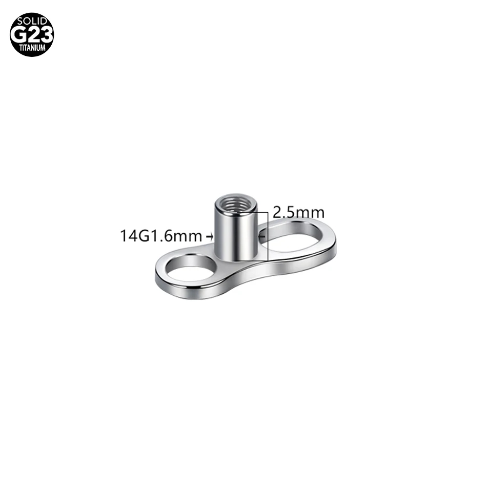 5Pcs/10Pcs /50Pcs Titanium Der - Dermal Anchor Top recension och pris