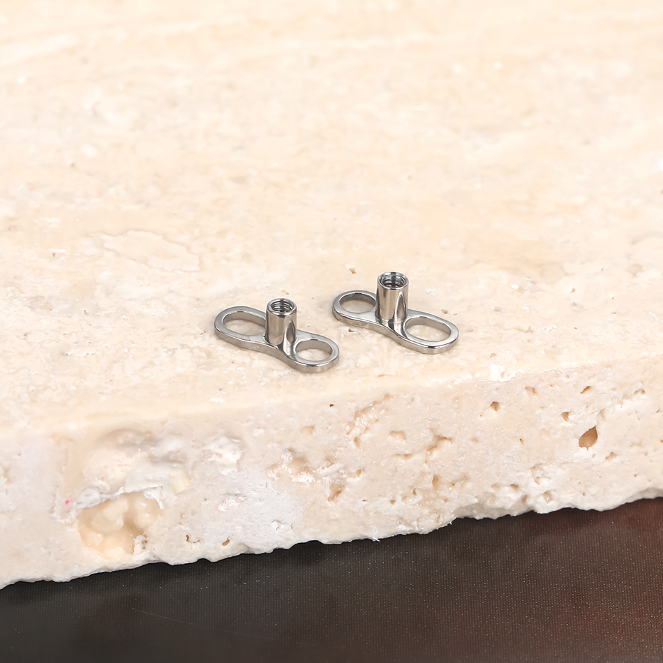 5Pcs/10Pcs /50Pcs Titanium Der - Dermal Anchor Top recension och pris