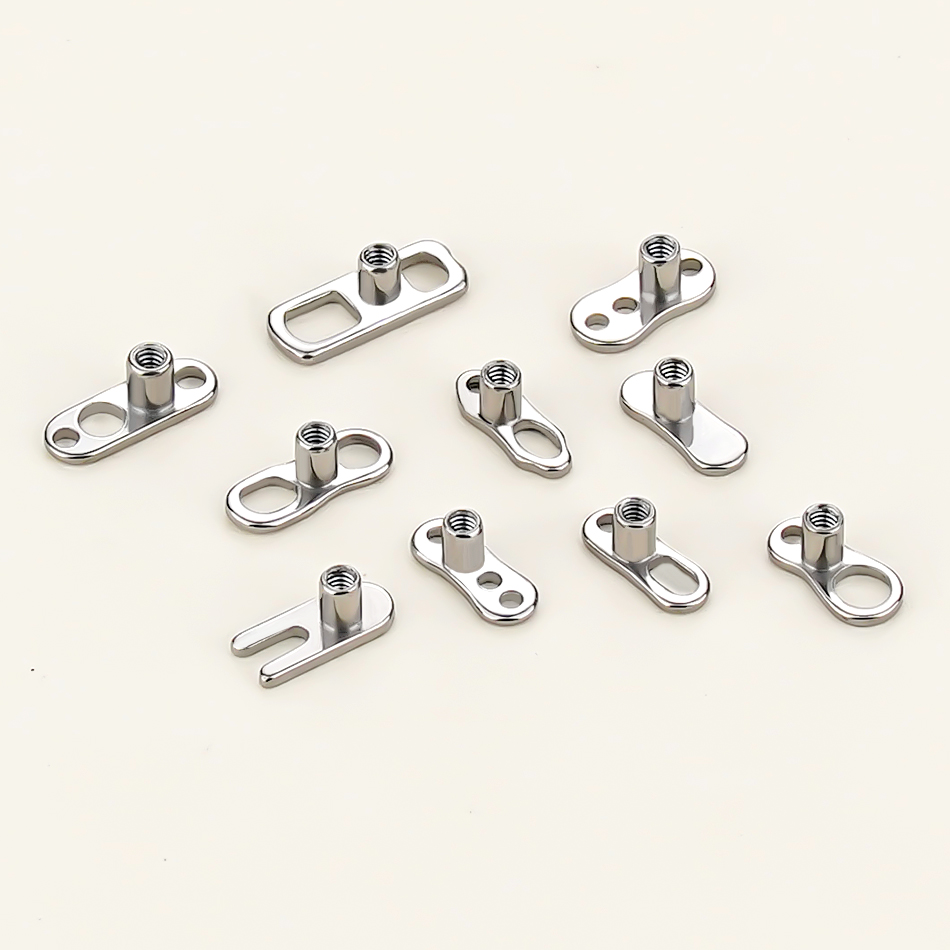 5Pcs/10Pcs /50Pcs Titanium Der - Dermal Anchor Top recension och pris