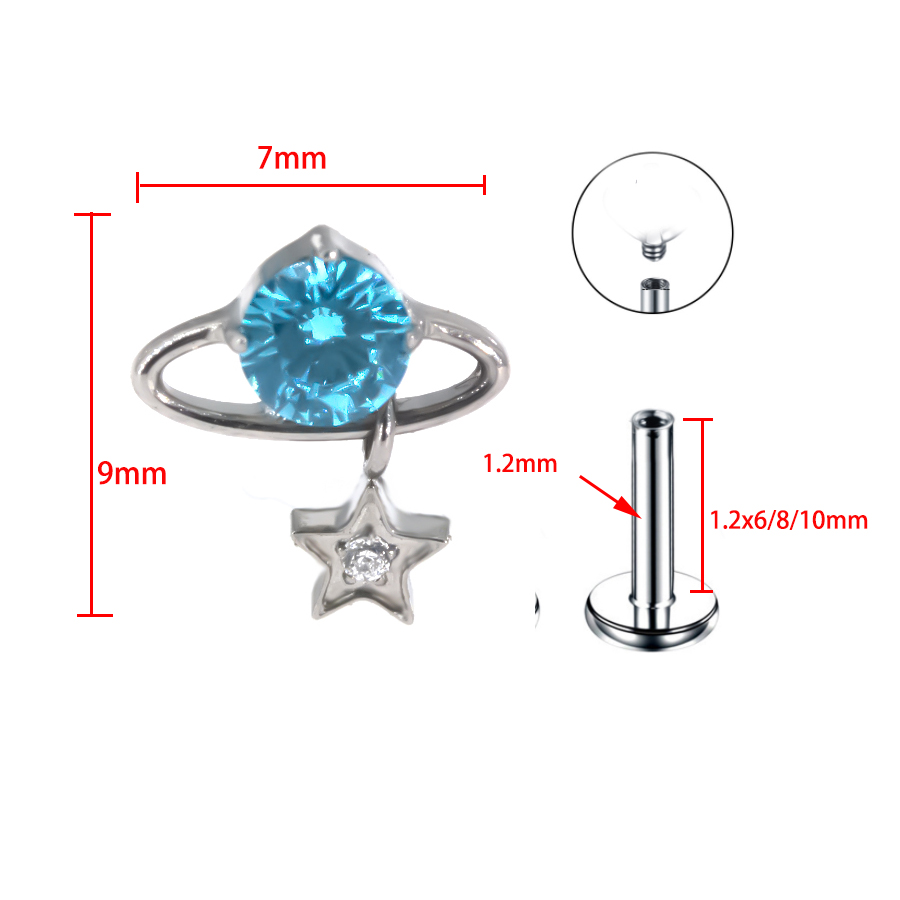 1Pc Fashion F136 Titanium 16G  - Body Jewelry Universe recension och pris