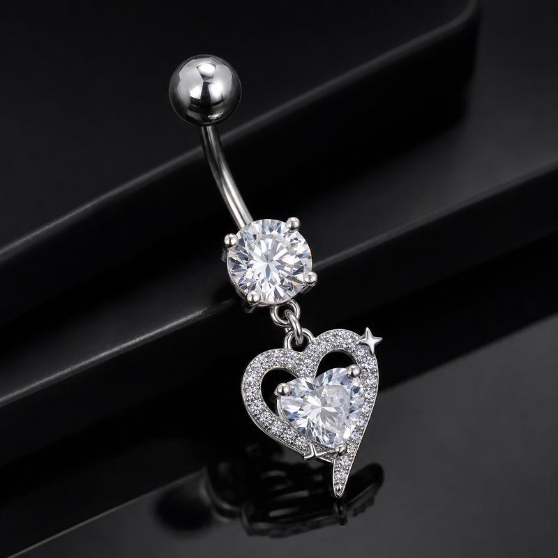 Surgical Steel Dangle Belly Bu - Body Jewelry Surgical Steel recension och pris