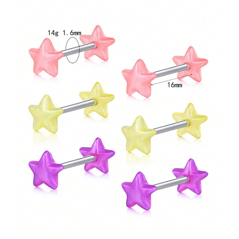 16mm 14G Stainless Steel Strai - Tongue Barbell Straight recension och pris