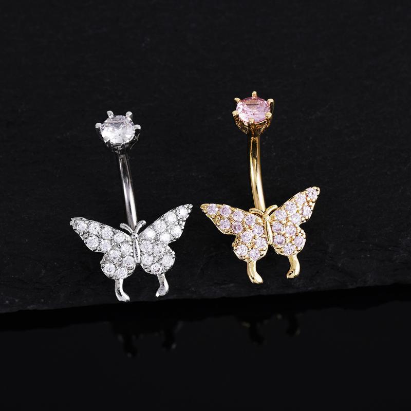 Butterfly Zircon Belly Button  - Body Jewelry Universe recension och pris