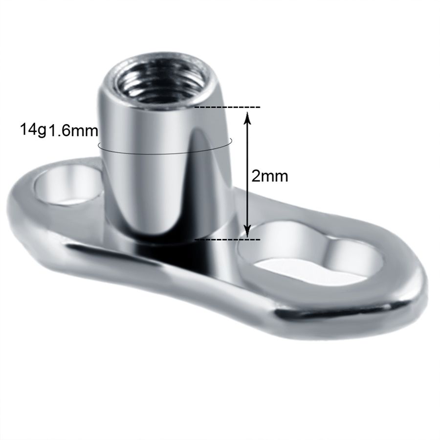 10pcs/lot G23 Titanium Micro D - Dermal Anchor Top recension och pris
