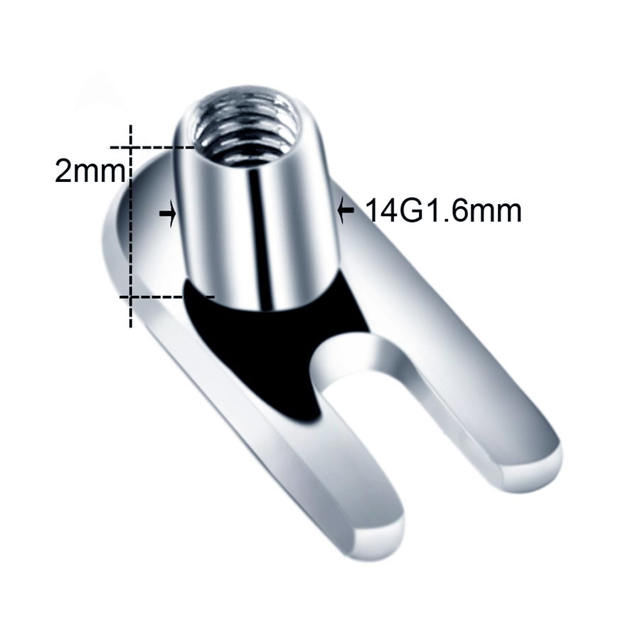 10pcs/lot G23 Titanium Micro D - Dermal Anchor Top recension och pris