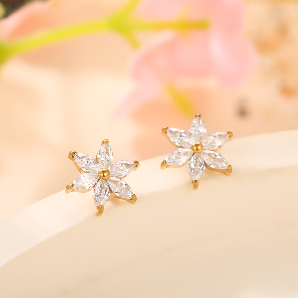 1/5PCS Titanium Crystal Flower - Dermal Anchor Top recension och pris