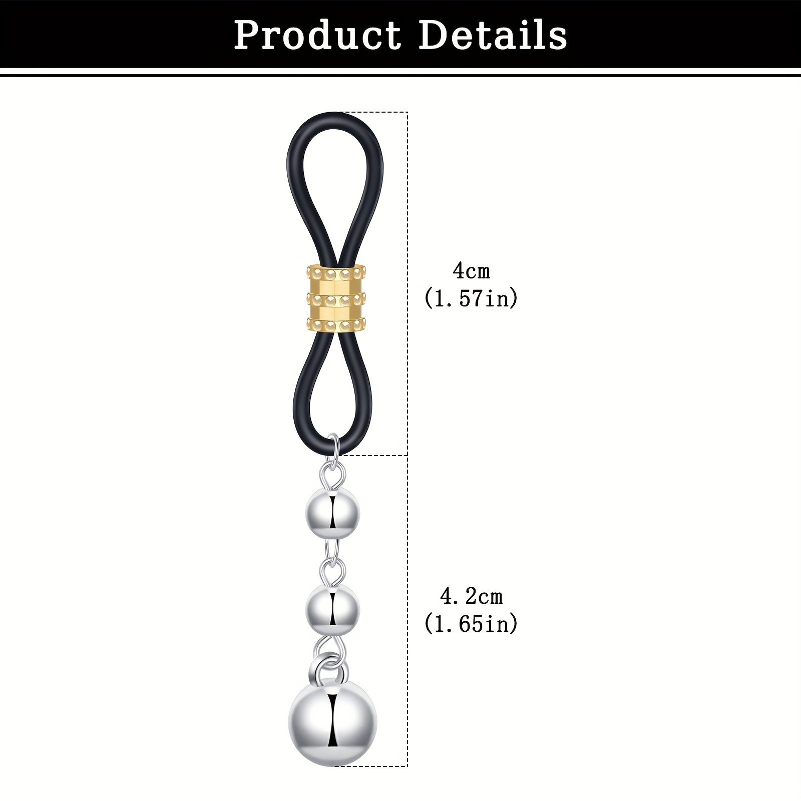 Men's Stainless Steel Fake Nip - Body Jewelry Nipple Chain recension och pris