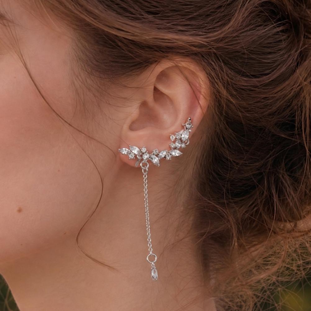Long Tassel Earrings Diamond F - Cluster Stud Ear recension och pris