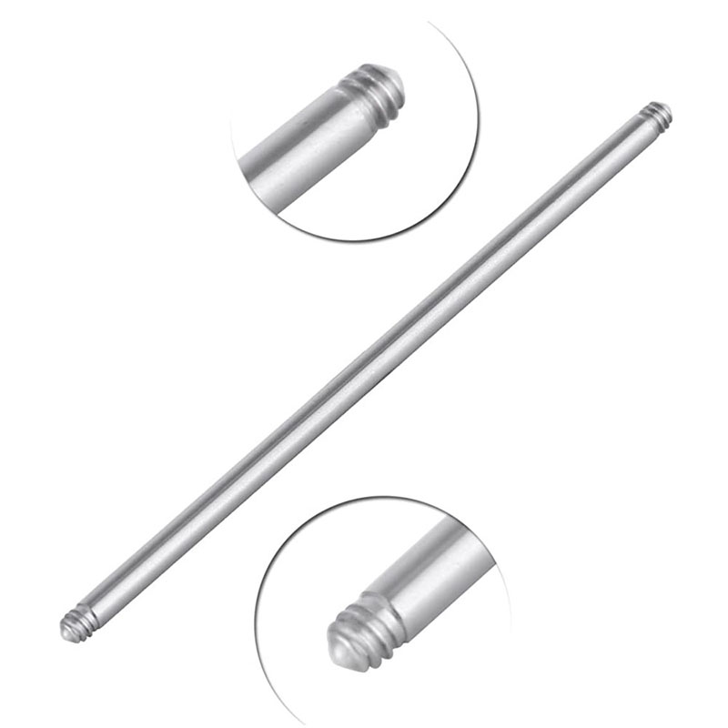 10PCS 4-42mm 316L Surgical Ste - Tongue Barbell Straight recension och pris
