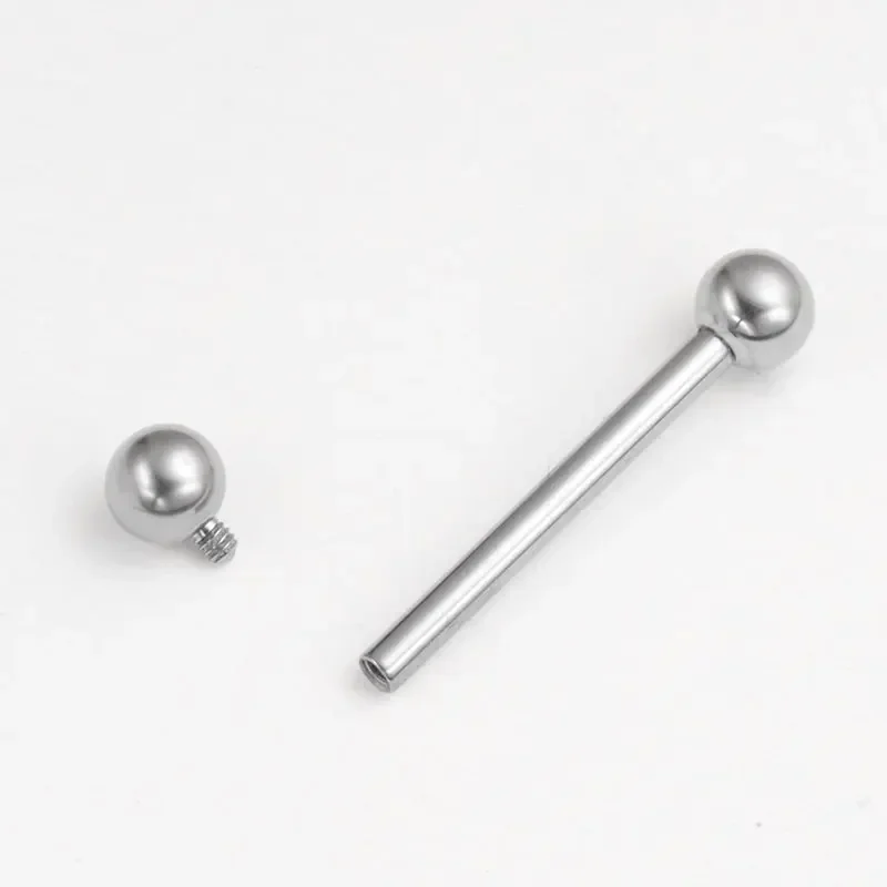 1/10pcs F136 Implant Grade Tit - Tongue Barbell Straight recension och pris