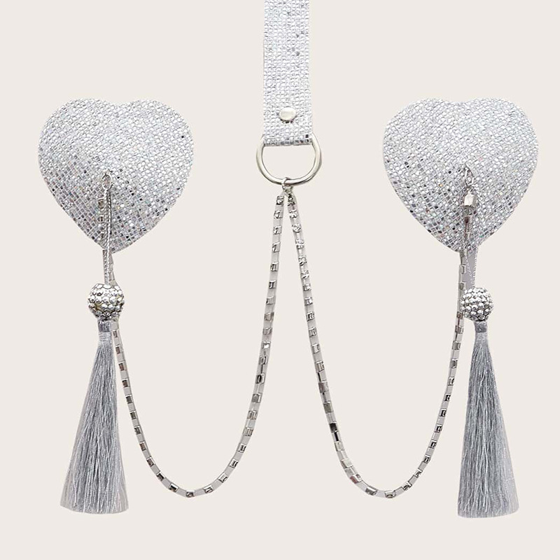Western Fringe Pasties Chain w - Body Jewelry Nipple Chain recension och pris