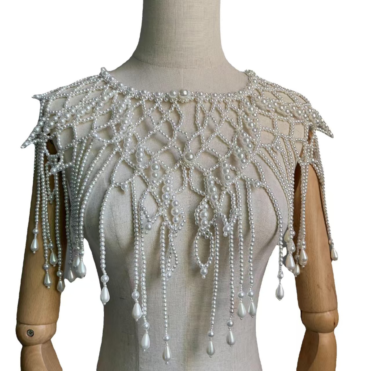 Victorian Inspired Beaded Shaw - Body Jewelry Vest recension och pris