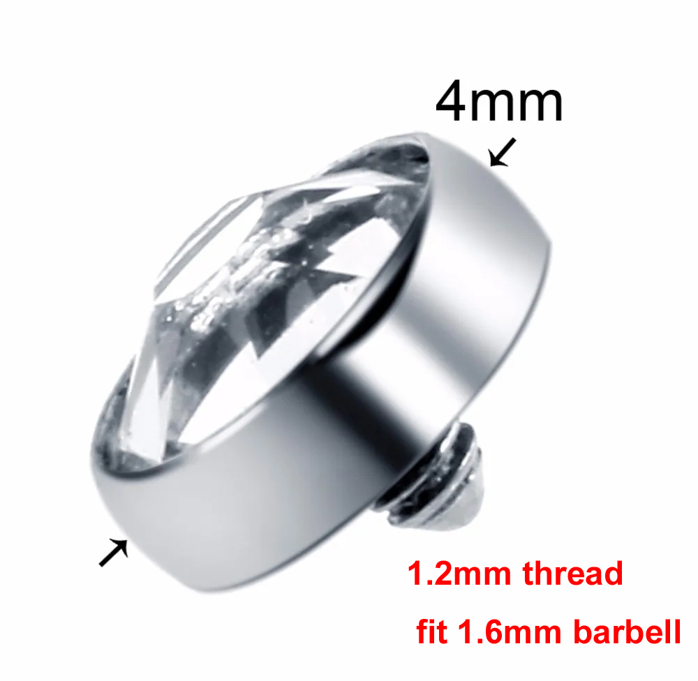 1PC G23 Titanium Dermal Anchor - Dermal Anchor Top recension och pris