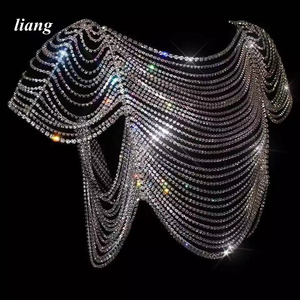 Sexy Body Chain Bikini Vest br - Body Jewelry Vest recension och pris